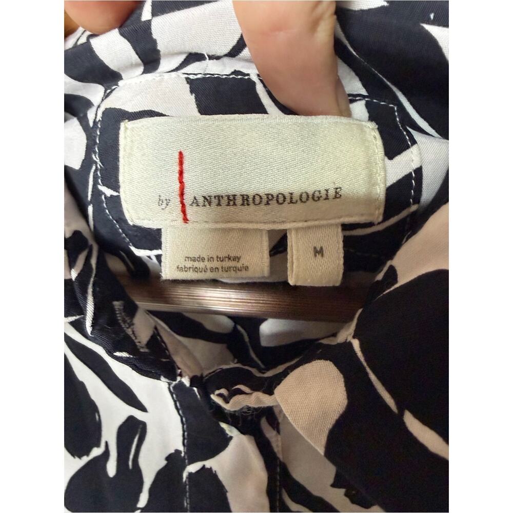 By Anthropologie Tiered Shirt Dress Size Medium - Picture 9 of 10